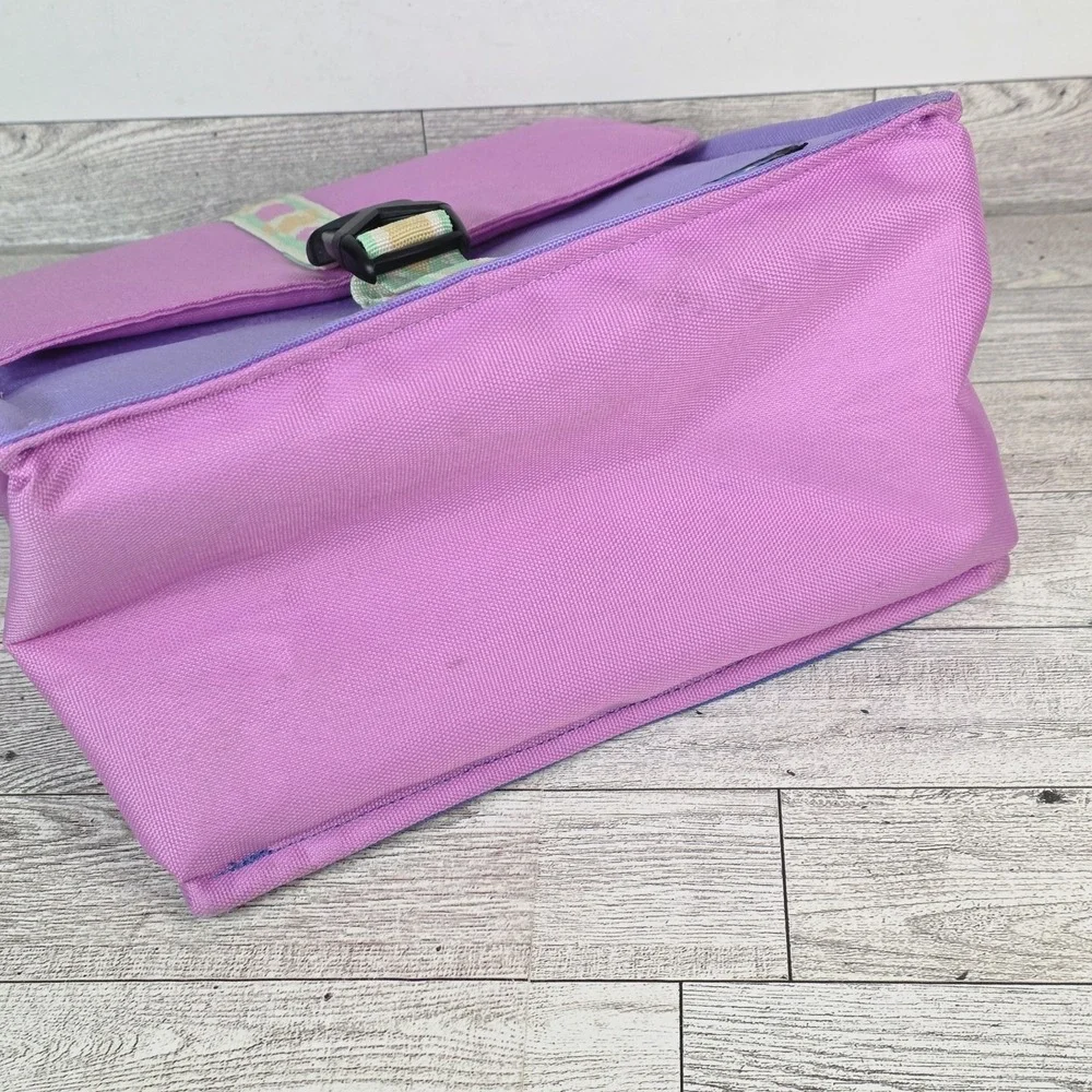 KAVU Insulated Padded Lunch Sack Leak Proof Meal Bag Pink Purple - Picture 6 of 11